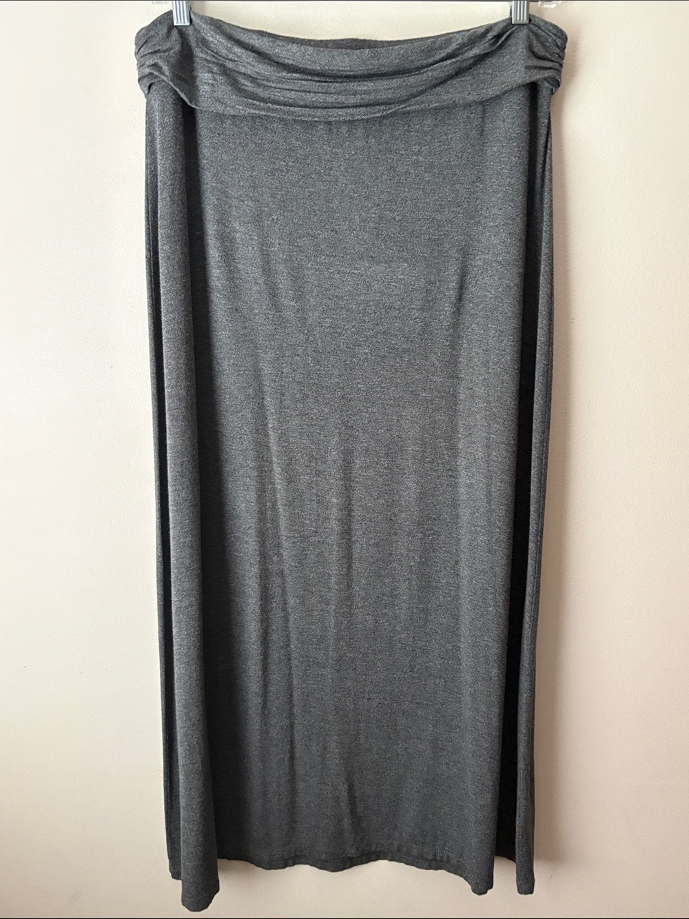 J. CREW Factory Maxi Long Skirt Heathered Grey L